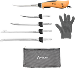 Pro Stainless Steel Electric Fillet Knife With 5 Blades and Glove